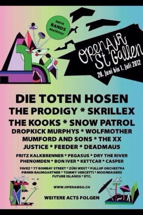 Openair St. Gallen - Line-Up Flyer Openair St. Gallen - Line-Up Flyer