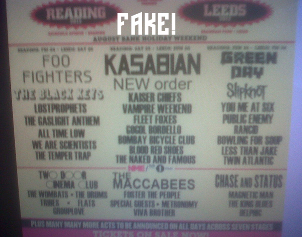 Reading / Leeds Festival - Fake Poster