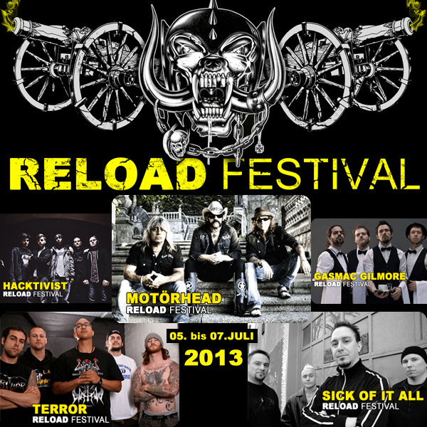 Reload Festival 2013: Erste Bandwelle Reload Festival 2013: Erste Bandwelle