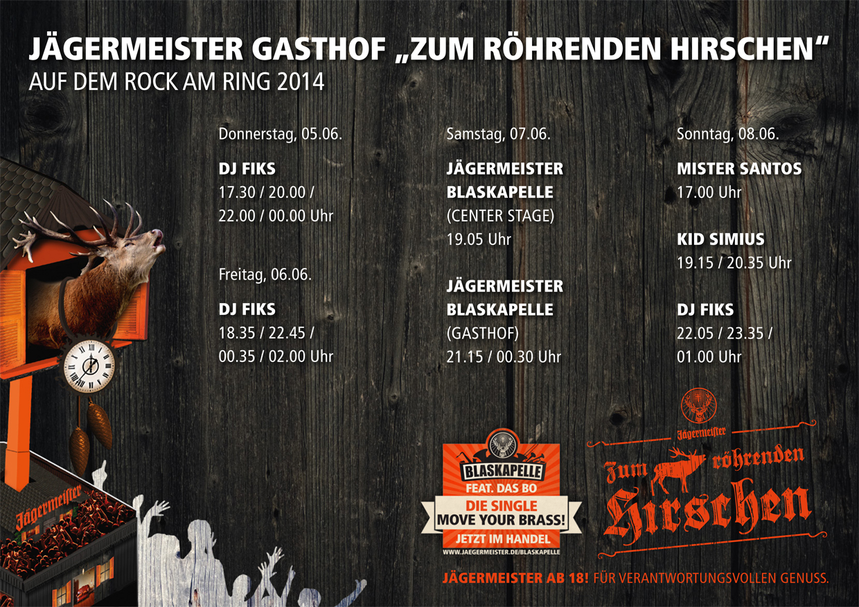 Programm: Jägermeister Gasthof