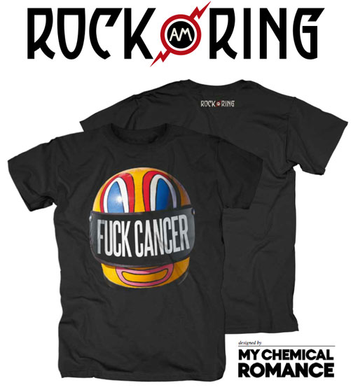 Limitierte Shirts der Organisation „Shirts For A Cure“ bei Rock am Ring