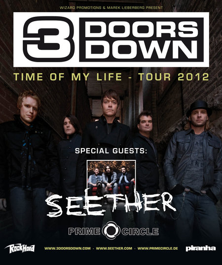 3 Doors Down im Februar/März 2012 auf Tour
