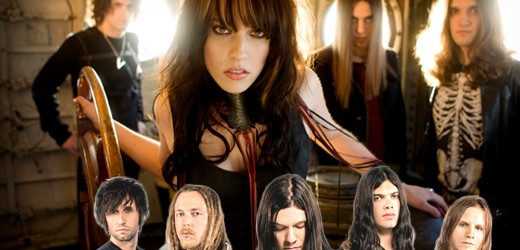 Shinedown zusammen mit Halestorm im Februar 2012 auf Tour