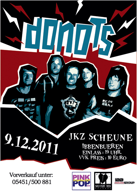 Donots machen es den Hosen gleich. Konzert an alter Wirkungsstätte