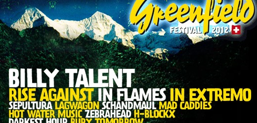 Greenfield Festival 2012 bestätigt u. a. Billy Talent, In Flames und In Extremo