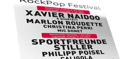 Audi RockPop Festival u. a. mit Xavier Naidoo und den Sportis in Ingoldstadt und Neckarsulm