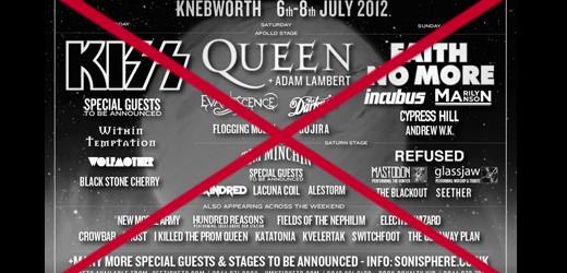 Sonisphere UK 2012 abgesagt!