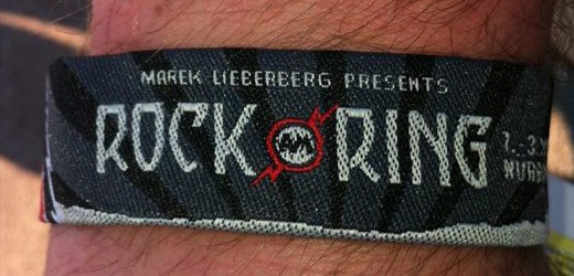 So sieht das Rock am Ring – Festivalbändchen 2012 aus!