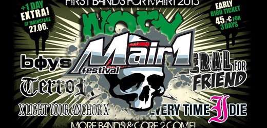 Mair1 bestätigt erste Bandwelle u. a. mit NOFX, Boysetsfire und Terror