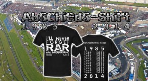 Sicher dir jetzt dein Nürburgring Abschieds-Shirt im Merch-Shop