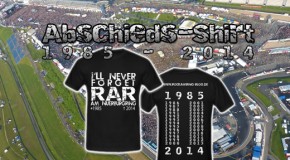 Sicher dir jetzt dein Nürburgring Abschieds-Shirt im Merch-Shop